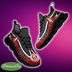 Stanford Cardinal Black And White Bold Sports Sneakers Ideas For Men And Women Gift Max Soul Shoes - Stanford Cardinal Black And White Clunky Sneakers For Fans This Season, Custom Sport Shoes_1