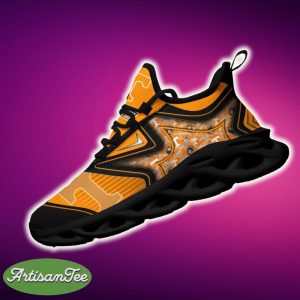 Tennessee Volunteers Black And White Fusion Sports Sneakers Ideas For Men And Women Gift Max Soul Shoes - Tennessee Volunteers Black And White Clunky Shoes For Fans This Season_3