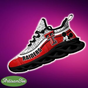 Texas Tech Red Raiders Black And White Exclusive Sports Sneakers Ideas For Men And Women Gift Max Soul Shoes - Texas Tech Red Raiders Black And White Clunky Sneakers For Fans This Season, Custom Sport Shoes_2