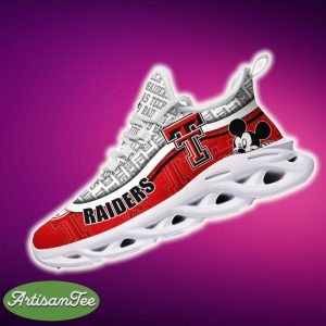Texas Tech Red Raiders Black And White Exclusive Sports Sneakers Ideas For Men And Women Gift Max Soul Shoes - Texas Tech Red Raiders Black And White Clunky Sneakers For Fans This Season, Custom Sport Shoes_4