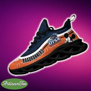 UTSA Roadrunners Black And White Clunky Sneaker NCAA Teams For Fans Running Shoes New Clunky Sneakers - UTSA Roadrunners Black And White Clunky Sneakers For Fans This Season, Custom Sport Shoes_2