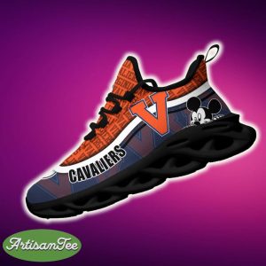 Virginia Cavaliers Black And White Versatile Sports Sneakers Ideas For Men And Women Gift Max Soul Shoes - Virginia Cavaliers Black And White Clunky Sneakers For Fans This Season, Custom Sport Shoes_2