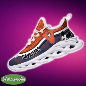 Virginia Cavaliers Black And White Versatile Sports Sneakers Ideas For Men And Women Gift Max Soul Shoes - Virginia Cavaliers Black And White Clunky Sneakers For Fans This Season, Custom Sport Shoes_4