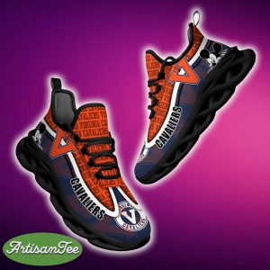 Virginia Cavaliers Black And White Versatile Sports Sneakers Ideas For Men And Women Gift Max Soul Shoes - Virginia Cavaliers Black And White Clunky Sneakers For Fans This Season, Custom Sport Shoes_1