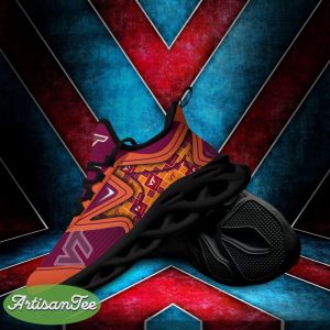 Virginia Tech Hokies Black And White Iconic Sports Sneakers Ideas For Men And Women Gift Max Soul Shoes - Virginia Tech Hokies Black And White Clunky Shoes For Fans This Season_4