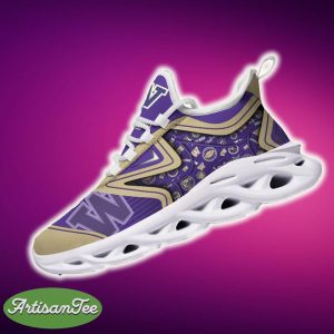 Washington Huskies Black And White Chunky Shoes NCAA Teams For Fans Running Shoes Best Chunky Sneakers - Washington Huskies Black And White Clunky Shoes For Fans This Season_5