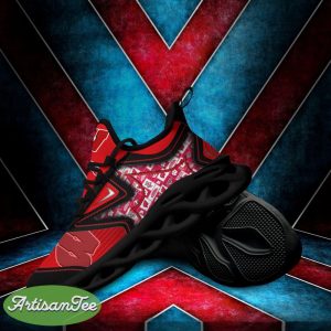 Wisconsin Badgers Black And White Style Sports Sneakers Ideas For Men And Women Gift Max Soul Shoes - Wisconsin Badgers Black And White Clunky Shoes For Fans This Season_4