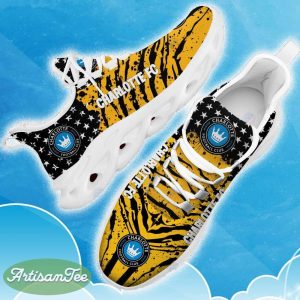 Charlotte FC Yellow New Chunky Shoes Camo Logo Printed For Men And Women Gift Fans Max Soul Sneakers - Charlotte FC Clunky Sneakers Photo 14