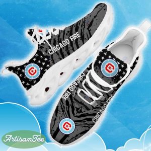 Chicago Fire Black New Chunky Shoes Camo Logo Printed For Men And Women Gift Fans Max Soul Sneakers - Chicago Fire Clunky Sneakers Photo 11