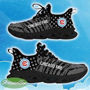 Chicago Fire Black New Chunky Shoes Camo Logo Printed For Men And Women Gift Fans Max Soul Sneakers - Chicago Fire Clunky Sneakers Photo 1