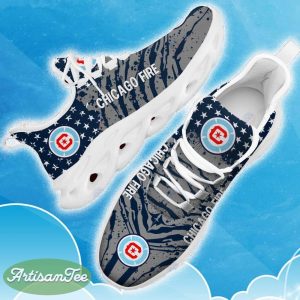 Chicago Fire Navy New Chunky Shoes Camo Logo Printed For Men And Women Gift Fans Max Soul Sneakers - Chicago Fire Clunky Sneakers Photo 12