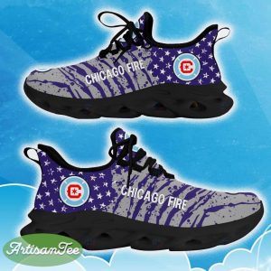 Chicago Fire Purple New Chunky Shoes Camo Logo Printed For Men And Women Gift Fans Max Soul Sneakers - Chicago Fire Clunky Sneakers Photo 9