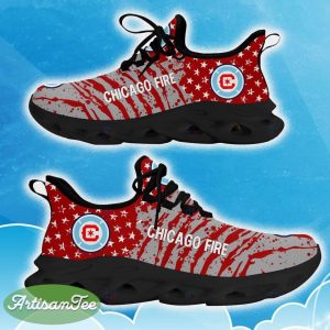 Chicago Fire Red New Chunky Shoes Camo Logo Printed For Men And Women Gift Fans Max Soul Sneakers - Chicago Fire Clunky Sneakers Photo 5