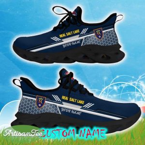Custom Name Real Salt Lake Navy Color Best Running Shoes For Fans Gift Men And Women Clunky Sneakers - Real Salt Lake Chunky Shoes Personalized Photo 2