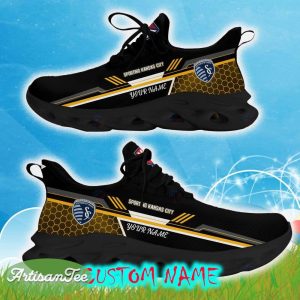 Custom Name Sporting Kansas City Yellow Color Best Running Shoes For Fans Gift Men And Women Clunky Sneakers - Sporting Kansas City Chunky Shoes Personalized Photo 4