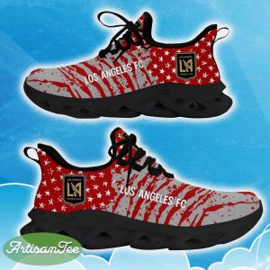 Los Angeles Red New Chunky Shoes Camo Logo Printed For Men And Women Gift Fans Max Soul Sneakers - Los Angeles Clunky Sneakers Photo 5