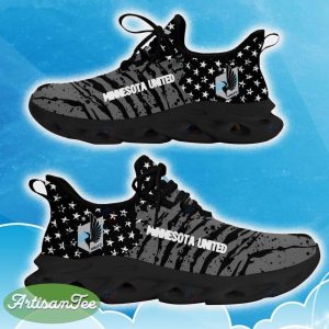 Minnesota United Black New Chunky Shoes Camo Logo Printed For Men And Women Gift Fans Max Soul Sneakers - Minnesota United Clunky Sneakers Photo 1