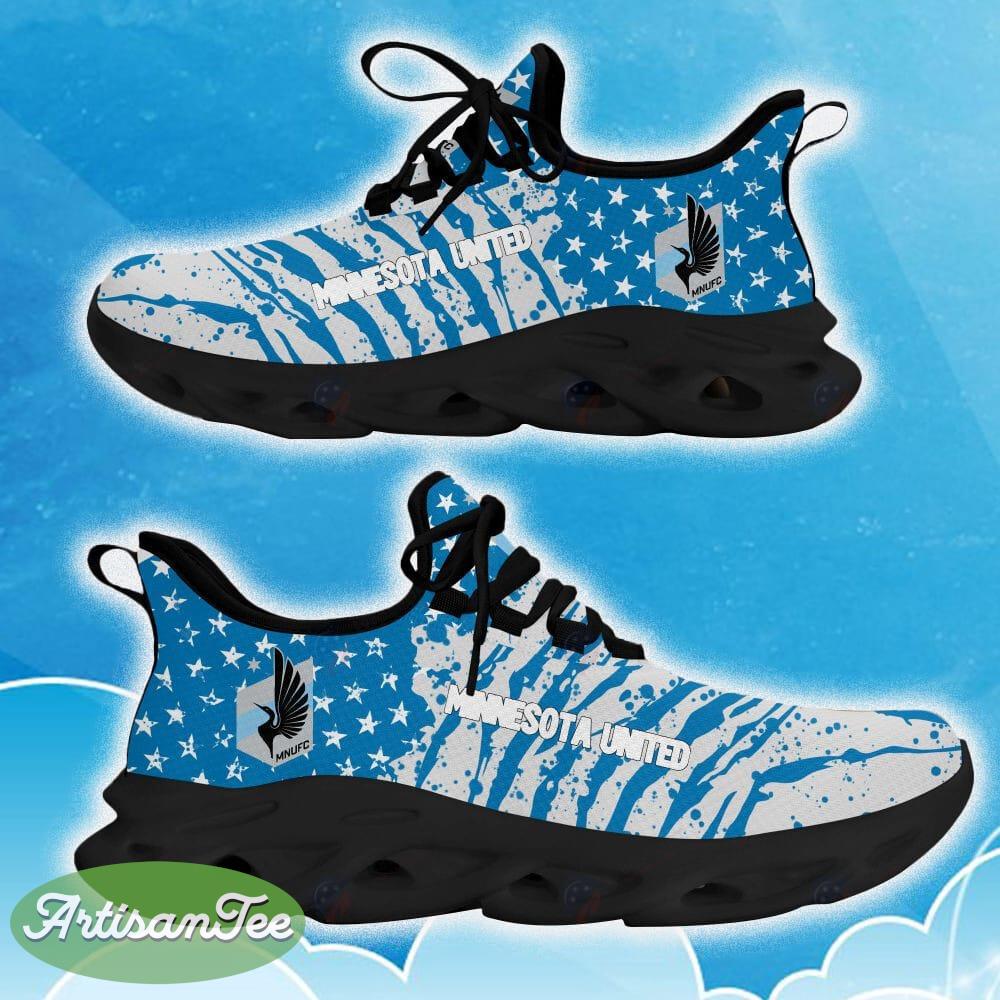 Minnesota United Blue New Chunky Shoes Camo Logo Printed For Men And Women Gift Fans Max Soul Sneakers - Minnesota United Clunky Sneakers Photo 7