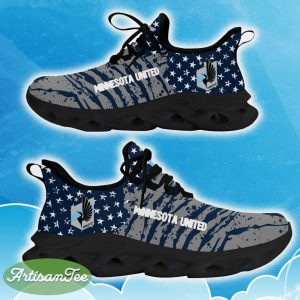 Minnesota United Navy New Chunky Shoes Camo Logo Printed For Men And Women Gift Fans Max Soul Sneakers - Minnesota United Clunky Sneakers Photo 2