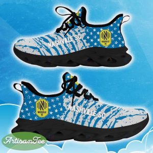 Nashville SC Blue New Chunky Shoes Camo Logo Printed For Men And Women Gift Fans Max Soul Sneakers - Nashville SC Clunky Sneakers Photo 7