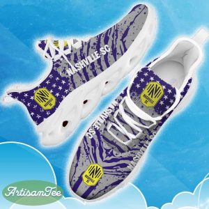 Nashville SC Purple New Chunky Shoes Camo Logo Printed For Men And Women Gift Fans Max Soul Sneakers - Nashville SC Clunky Sneakers Photo 19