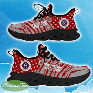 New England Revolution Red New Chunky Shoes Camo Logo Printed For Men And Women Gift Fans Max Soul Sneakers - New England Revolution Clunky Sneakers Photo 5