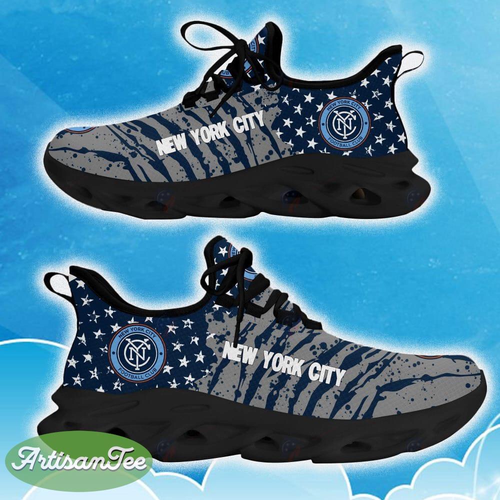 New York City Navy New Chunky Shoes Camo Logo Printed For Men And Women Gift Fans Max Soul Sneakers - New York City Clunky Sneakers Photo 2