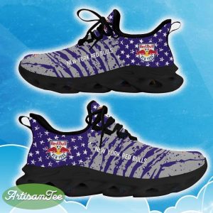 New York Red Bulls Purple New Chunky Shoes Camo Logo Printed For Men And Women Gift Fans Max Soul Sneakers - New York Red Bulls Clunky Sneakers Photo 9