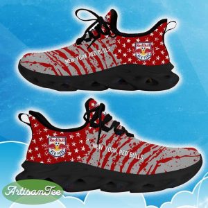 New York Red Bulls Red New Chunky Shoes Camo Logo Printed For Men And Women Gift Fans Max Soul Sneakers - New York Red Bulls Clunky Sneakers Photo 5