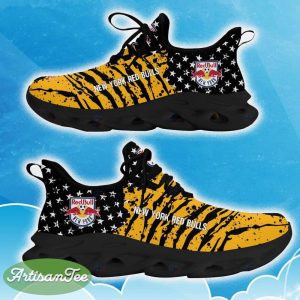 New York Red Bulls Yellow New Chunky Shoes Camo Logo Printed For Men And Women Gift Fans Max Soul Sneakers - New York Red Bulls Clunky Sneakers Photo 4