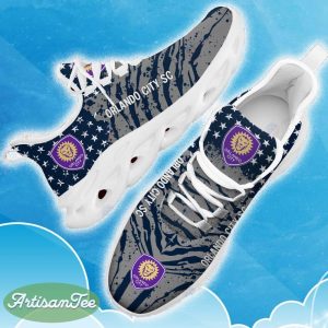 Orlando City SC Navy New Chunky Shoes Camo Logo Printed For Men And Women Gift Fans Max Soul Sneakers - Orlando City SC Clunky Sneakers Photo 12
