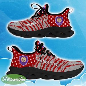 Orlando City SC Red New Chunky Shoes Camo Logo Printed For Men And Women Gift Fans Max Soul Sneakers - Orlando City SC Clunky Sneakers Photo 5